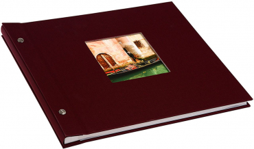 Goldbuch Schraubalbum Bella Vista bordeaux 26892 weiße Seiten 30x25cm