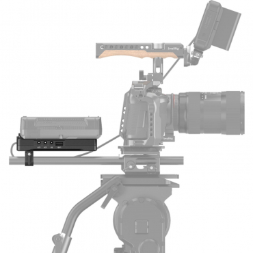 SmallRig 3203B V-mount battery adapter plate with 15mm rod clamp