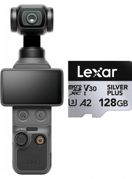 DJI Osmo Pocket 4 Standard Combo + Lexar 128GB microSDXC