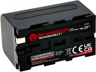 Berenstargh Akku Sony NP-F750 7000mAh USB-C Input