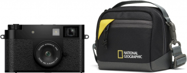 Fujifilm X-HF1 Schwarz + National Geographic Tasche