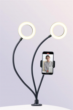 Dörr LED Selfie 2-er Ringlicht SLR-12 Bi-Color