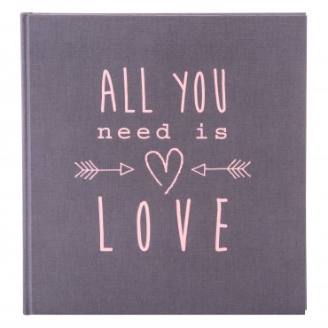 Goldbuch Album photo All you need is love gris 27085