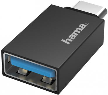 Hama USB-Adapter 200311 -Stecker -Buchse 3.2 Gen1, 5 Gbit/s schwarz