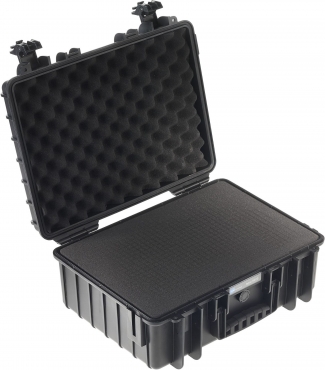 B&W Case Type 5000 SI black with foam insert