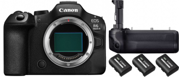 Canon EOS R6 III + BG R20 Akkugriff + 3x LP E6P Akku - 6067006 Canon EOS R6 III + BG R20 Akkugriff + 3x LP E6P Akku