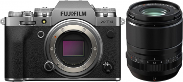 Fujifilm X-T4 silber + XF 23mm F1.4 R LM WR