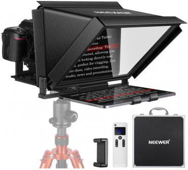 NEEWER X12 14 teleprompter with remote control and case