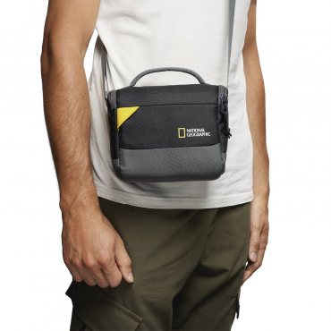 National Geographic Schultertasche Klein schwarz