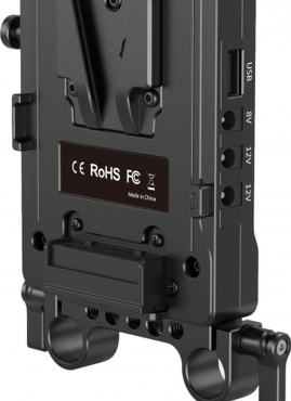 SmallRig 3203B V-mount battery adapter plate with 15mm rod clamp