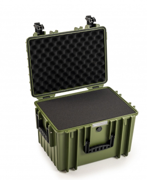 B&W Case Type 5500 RPD Marron vert avec compartiments