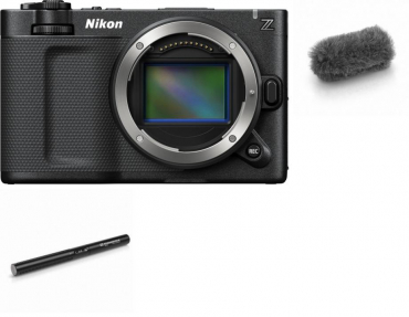 Nikon ZR + Sennheiser microphone MKE 600 + bonnette anti-vent à peau