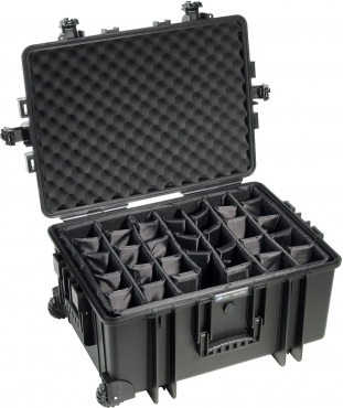 B&W Case Type 6800 RPD noir avec compartiments