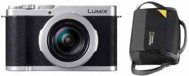 Panasonic Lumix L10 silber + National Geographic Tasche