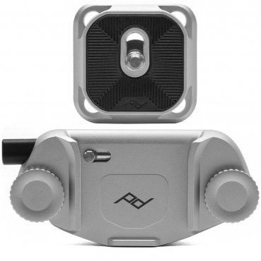 Peak Design Capture Clip with ARCA interchangeable plate silver