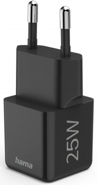 Hama 201985 Schnellladegerät USB C 25 W Schwarz