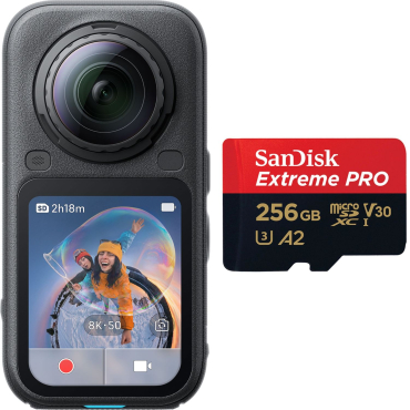 Insta360 X6 Standard Bundle Midnight Black + SanDisk Extrem 256GB - 6071808 Insta360 X6 Standard Bundle Midnight Black + SanDisk Extrem 256GB