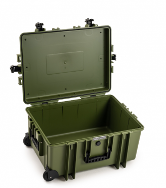 B&W Case Type 6800 RPD Brown Green with compartment division