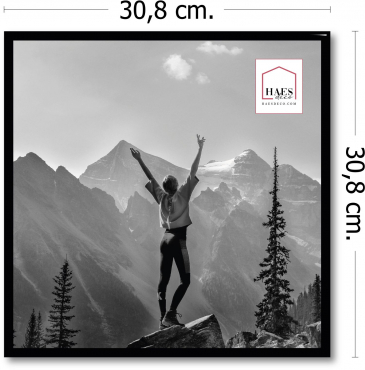 Haes Kunststoffrahmen EF13B Easy Frame 30x30cm schwarz