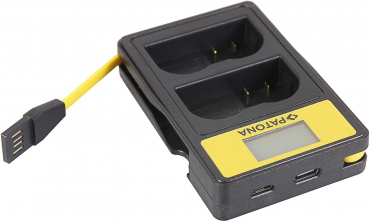 PATONA Smart Dual LCD USB Ladegerät für Nikon EN-EL15