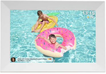 Denver Frameo 1024W Digitaler Bilderrahmen Weiß 10,1 Zoll
