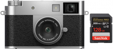 Fujifilm X-HF1 Silber + SanDisk Extreme SDXC 128GB/200MB