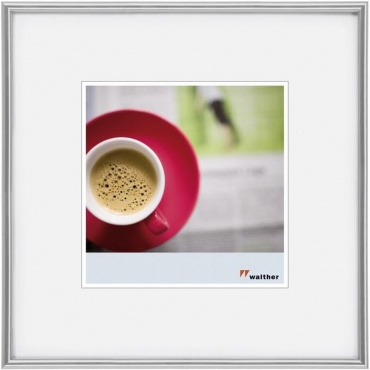 Walther Kunststoffrahmen KS440H Galeria 40x40cm silber