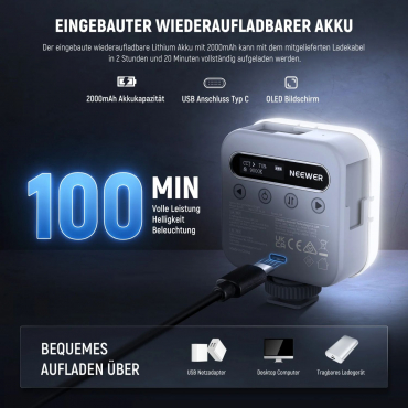 NEEWER BL60C, 5 Watt magnetisches RGB Videolicht