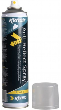 Kenro Anti Reflektion Spray Matt schwarz Oberfläche