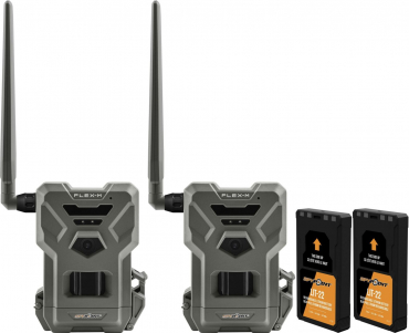 SPYPOINT FLEX-M wildlife camera 2-pack + 2 LIT22 batteries