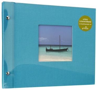 Goldbuch Schraubalbum Bella Vista Türkis 26 973 schwarze Seiten 30x25
