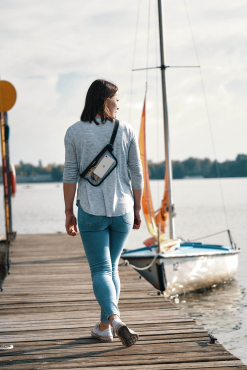 Fidlock HERMETIC Sling Bag blau transparent