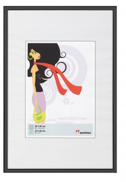 Walther Kunststoffrahmen KV835B New Lifestyle 28x35cm schwarz - 712916 Walther Kunststoffrahmen KV835B New Lifestyle 28x35cm schwarz