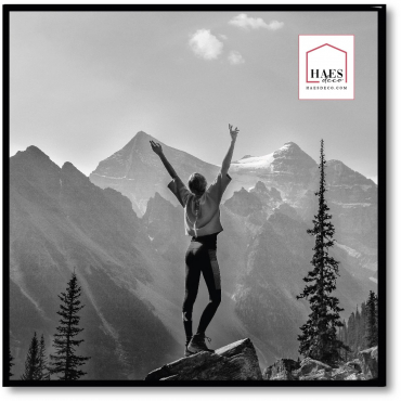 Haes Kunststoffrahmen EF18B Easy Frame 50x50cm schwarz