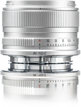 TTARTISAN AF 40mm f2 L-Mount (Vollformat) silber