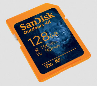SanDisk Outdoors 4K SDXC UHS-I Karte 128GB