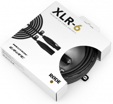 Rode XLR6M Premium XLR schwarz 6m Mikrofonkabel