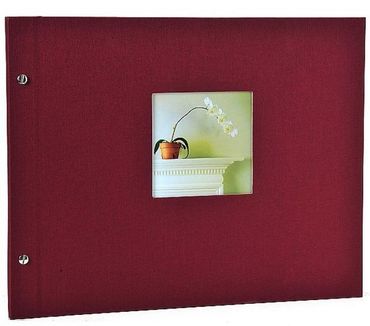 Goldbuch Bella Vista Schraubalbum bordeaux 28972 schw. Seiten 39x31 cm