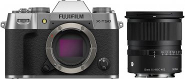 Fujifilm X-T50 silber + Sigma 12mm f1,4 DC (C)