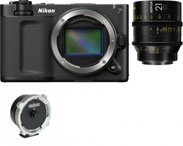 Nikon ZR +Vespid Prime 21mm T2.1 PL/EF + PL sur Nikon Adaptateur Z-Mount T