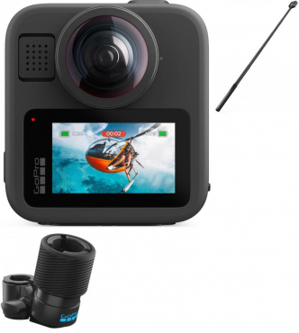 GoPro MAX2 + Ski Pole Mount + 1.2m Extension Pole