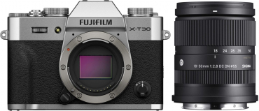 Fujifilm X-T30 III Geh. Silber + Sigma 18-50mm f2,8 DC DN (C) Fuji X