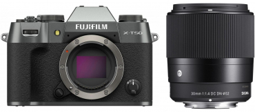 Fujifilm X-T50 Anthrazit + Sigma 30mm f1,4 DC DN (C)