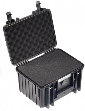 B&W Case Type 2000 SI black with foam insert