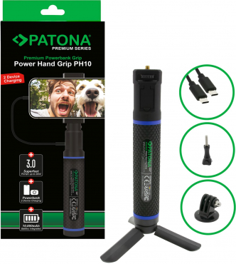 PATONA Premium Grip Power Hand PH10 avec banque de puissance