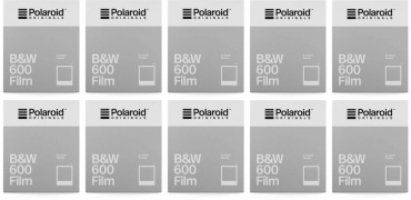 Polaroid 600 B&W Film 8x Pack of 10