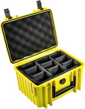 B&W Case Type 2000 RPD gelb mit Facheinteilung