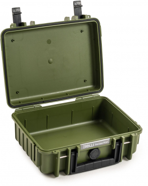 B&W Case Type 1000 Marron vert avec insert en mousse