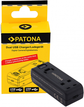 PATONA Chargeur USB double pour Insta360 ONE R 360 ONE RS INST100-04