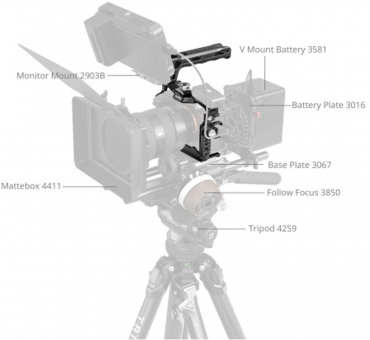SmallRig 3668C Cage Kit for Sony Alpha 7RV/7IV/7SIII/7V